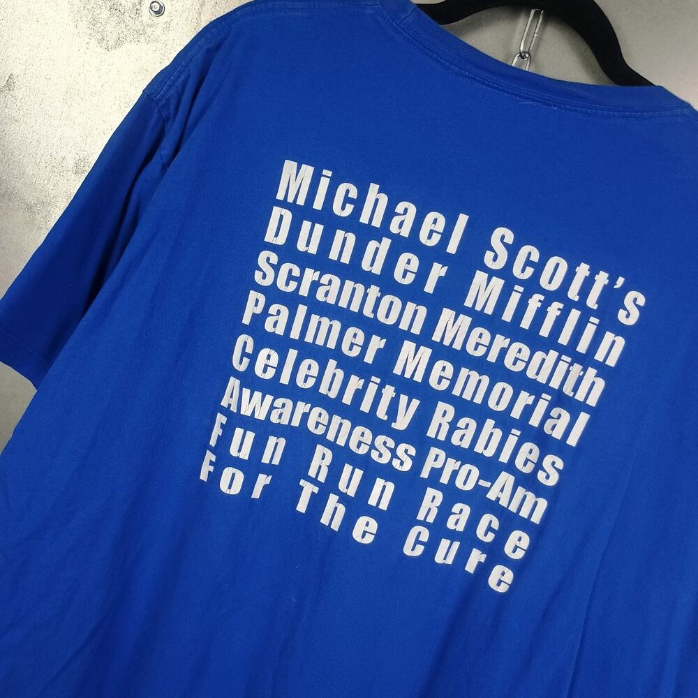The Office Y2K 2000s Michael Scott Dunder Mifflin Fun Run NBC Store TV Shirt XXL